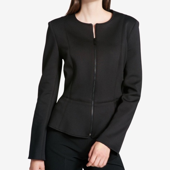 dkny peplum blazer